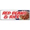 Signmission RED BEANS AND RICE BANNER SIGN louisiana cajun new orleans homemade B-72 Red Beans And Rice - alternate 1